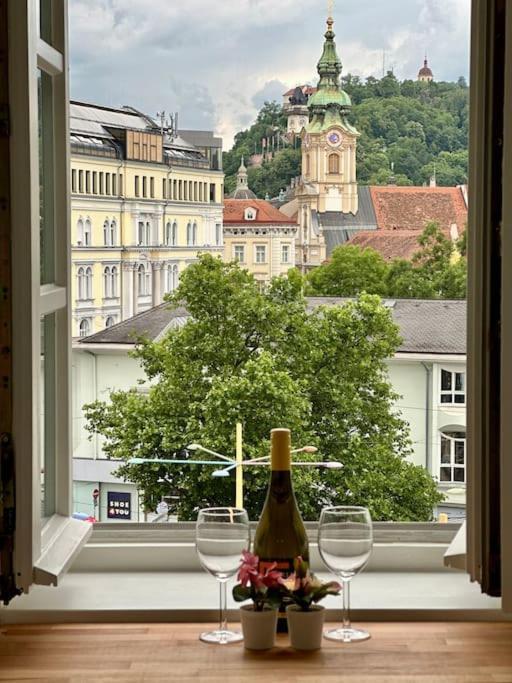 Panorama Schlossberg & Jacuzzi Graz Exterior foto
